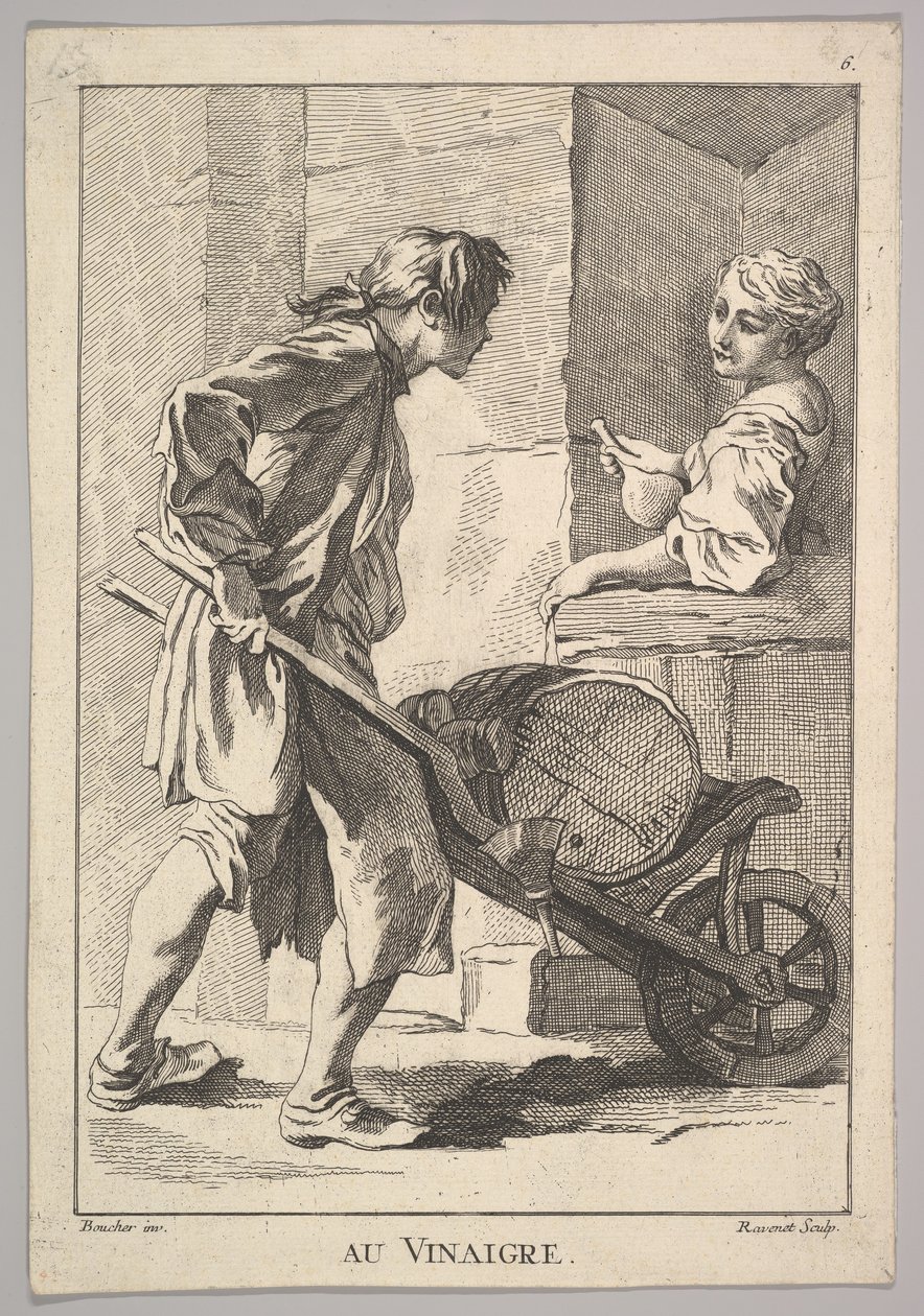 Reverse Copy of Vinegar, from The Cries of Paris by Simon Francois Ravenet
