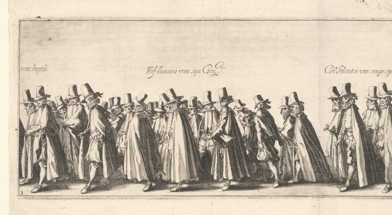 The Funeral Procession (Plate 3), 1615 by Simon Frisius