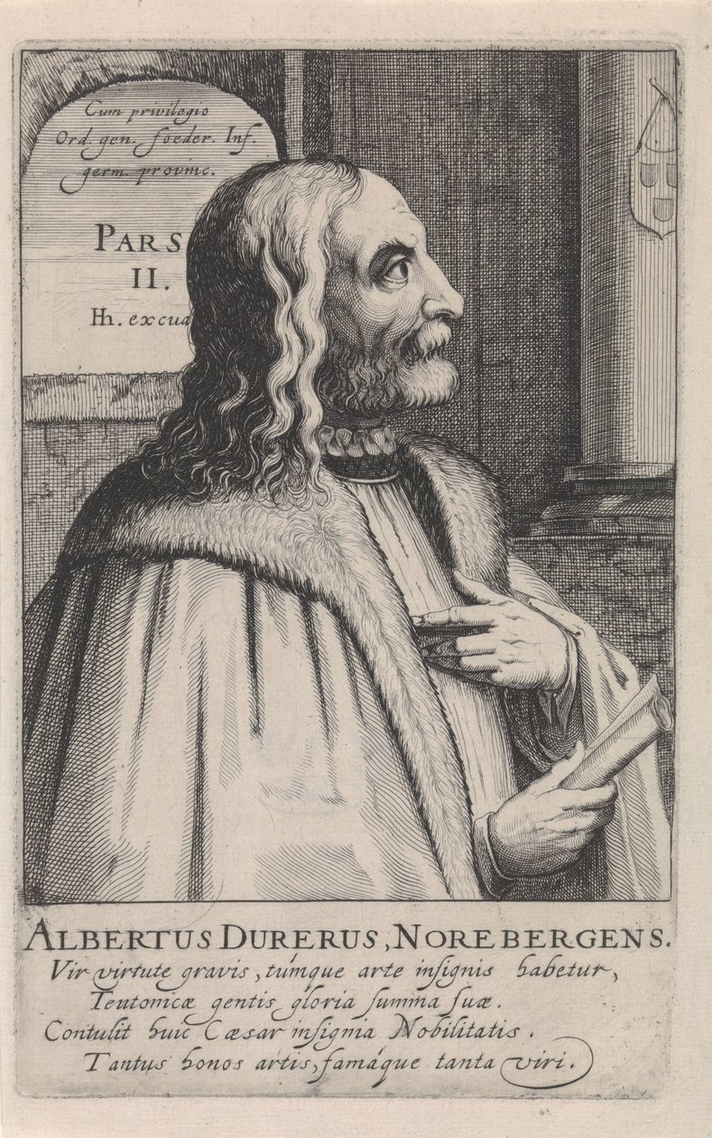 Portrait of Albrecht Dürer by Simon Frisius