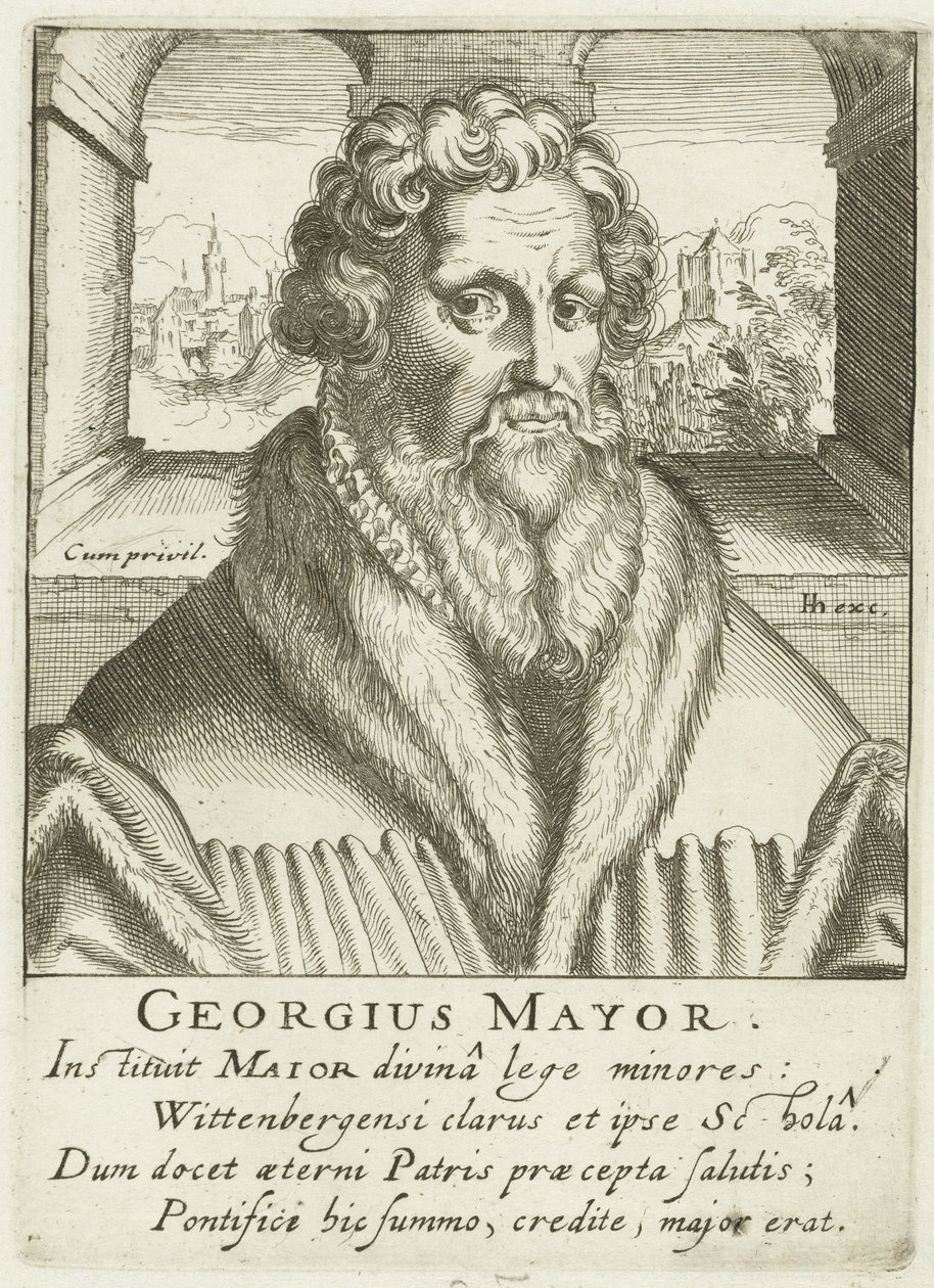 Portrait of Georgius Mayr by Simon Frisius