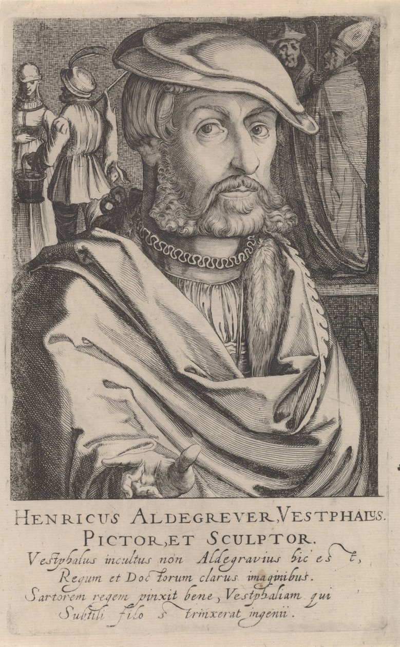 Portrait of Heinrich Aldegrever by Simon Frisius