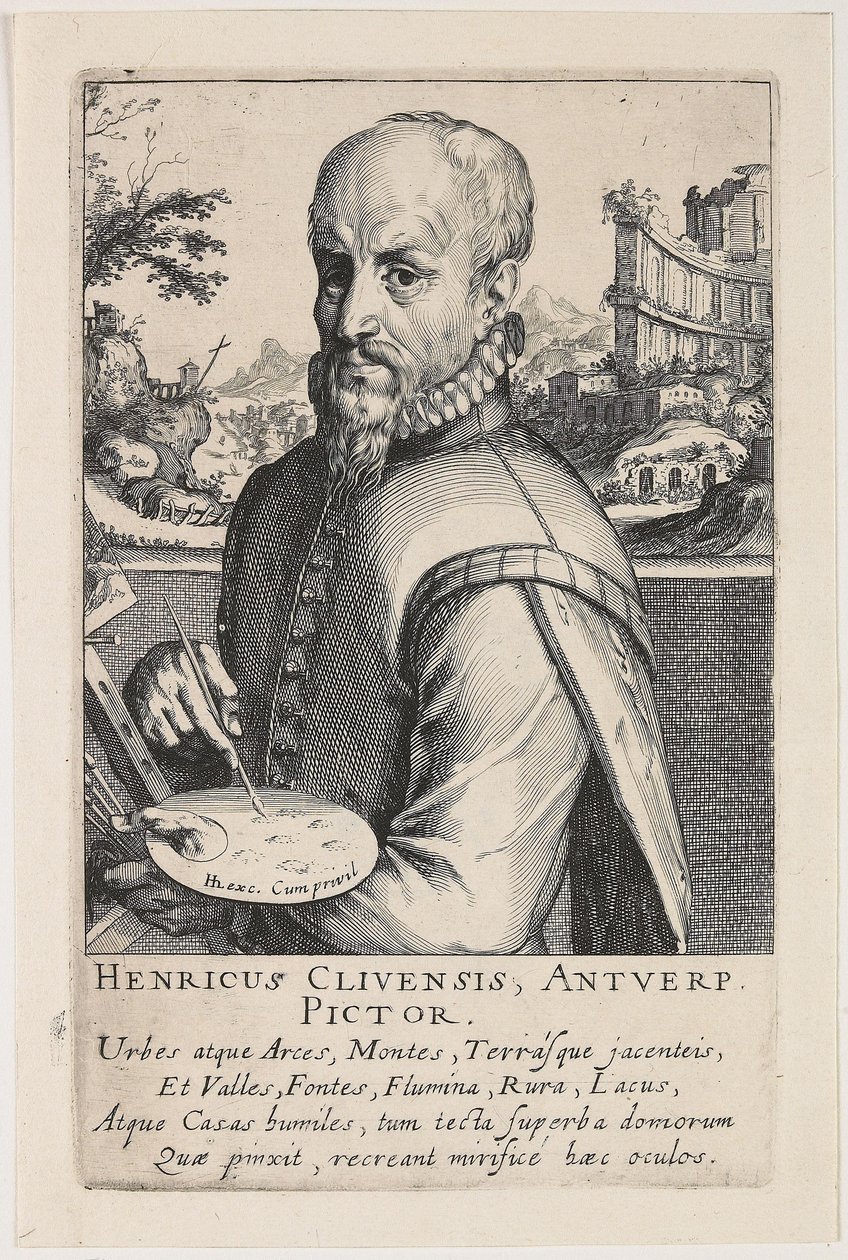 Portrait of Hendrik van Cleef by Simon Frisius