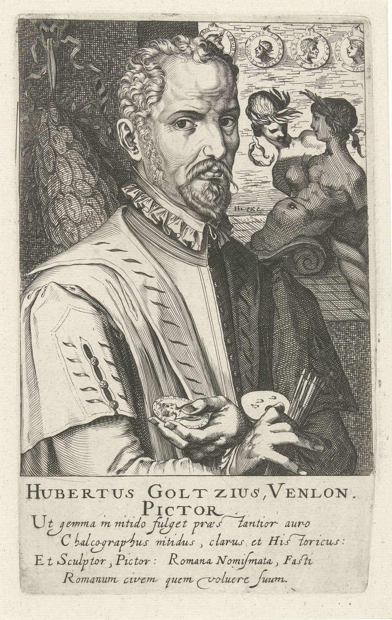 Portrait of Hubert Goltzius by Simon Frisius
