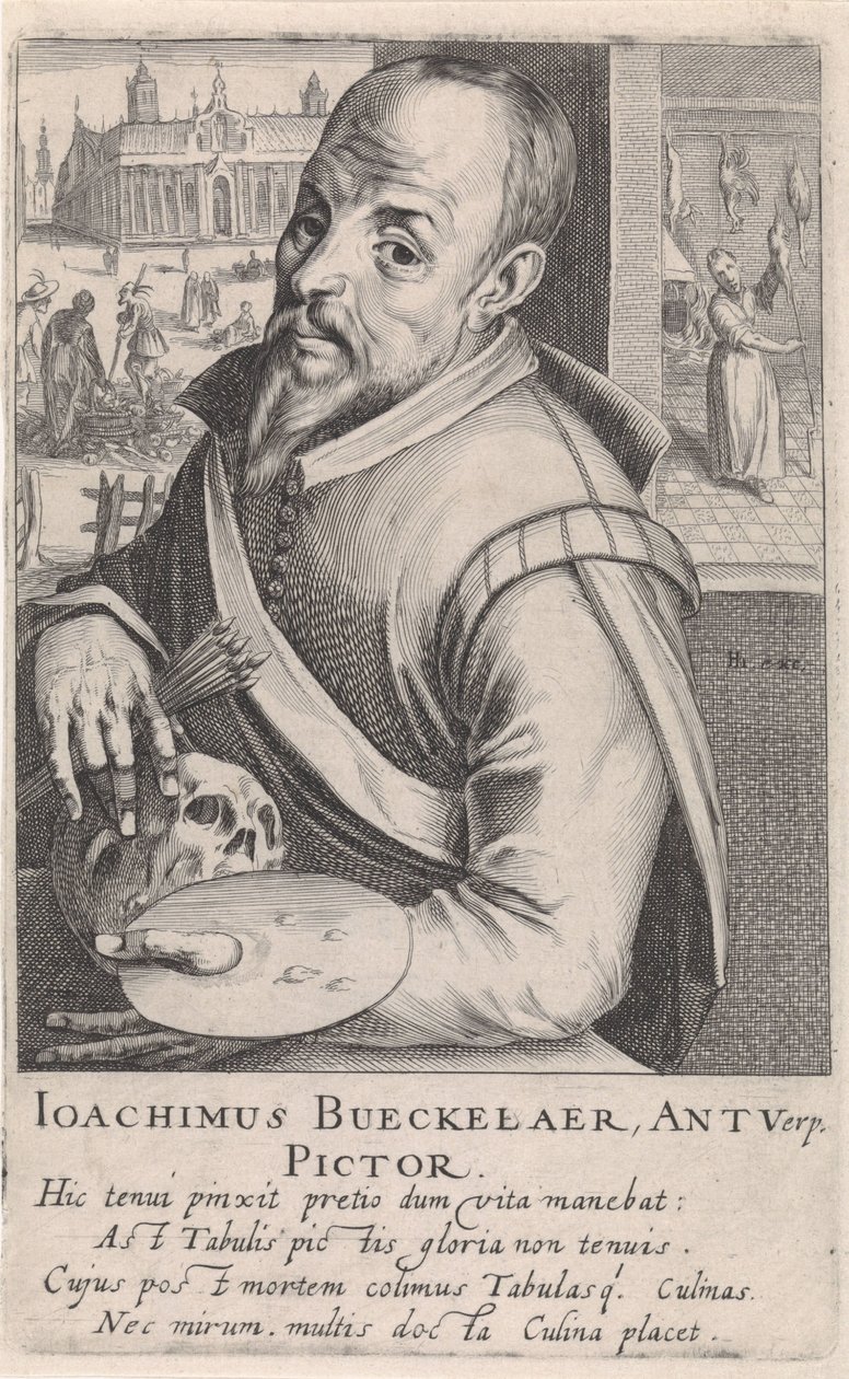 Portrait of Joachim Beuckelaer by Simon Frisius
