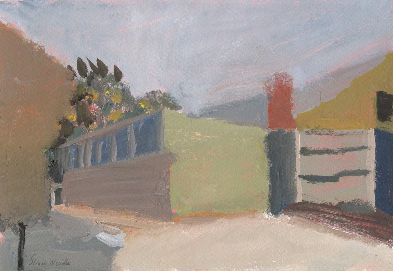 Electricity Substation and Old Buildings No 1, 2023 by Simon Neville
