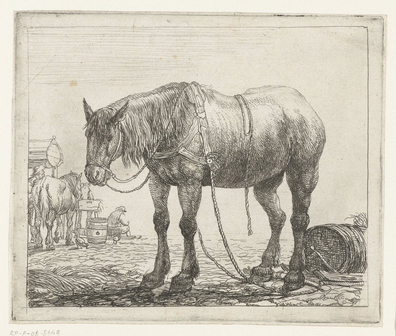 Resting Workhorse (Various Animals series) (Beesjes van de Vlieger series) by Simon de Vlieger