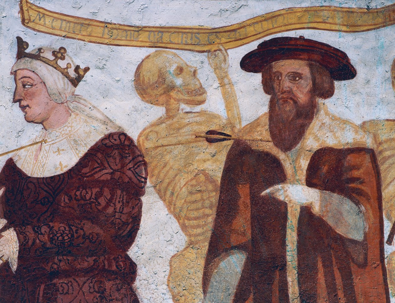Death with the Duke (detail) by Simone II Baschenis