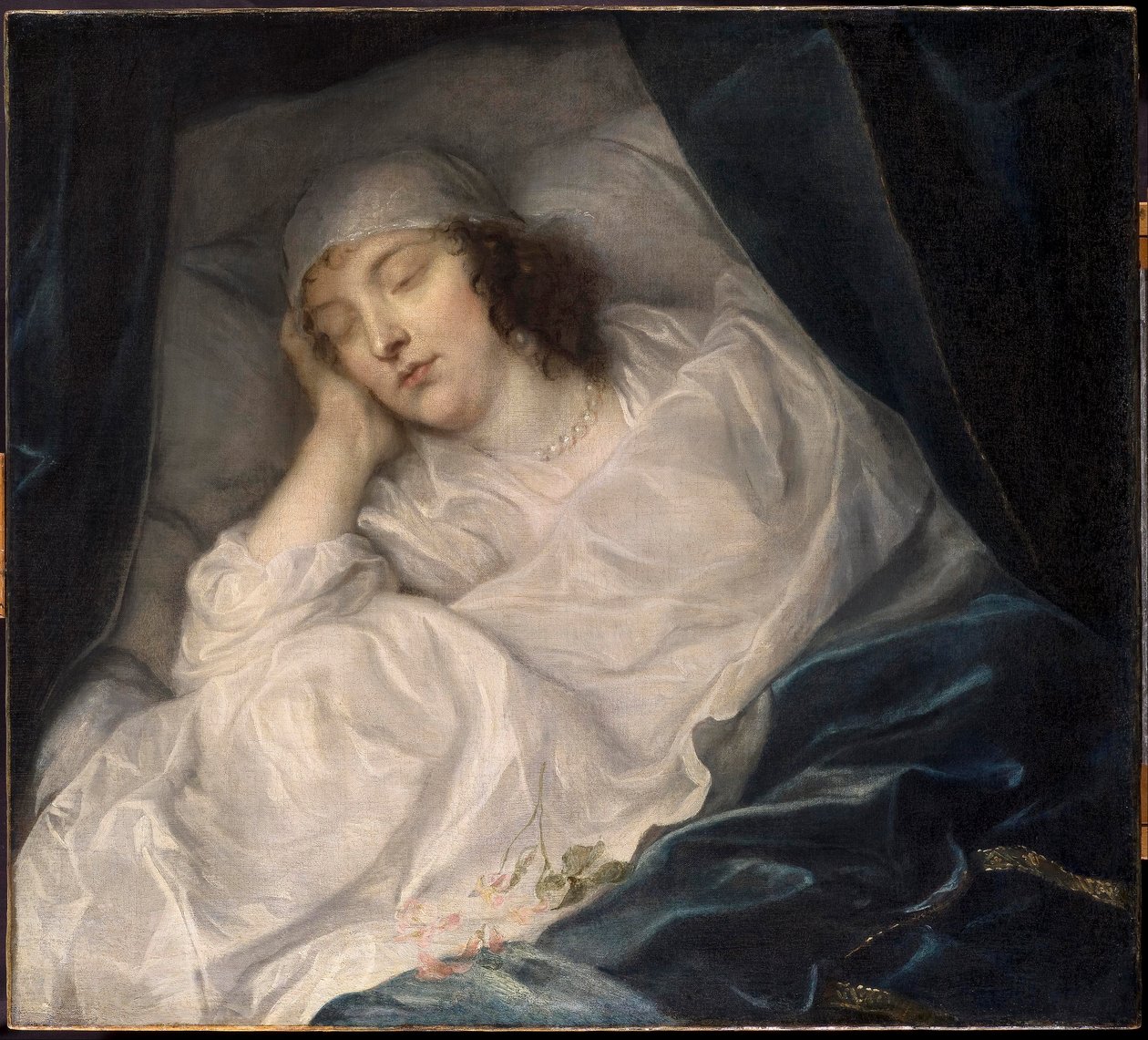 Venetia, Lady Digby, on her Deathbed by Sir Anthony van Dyck