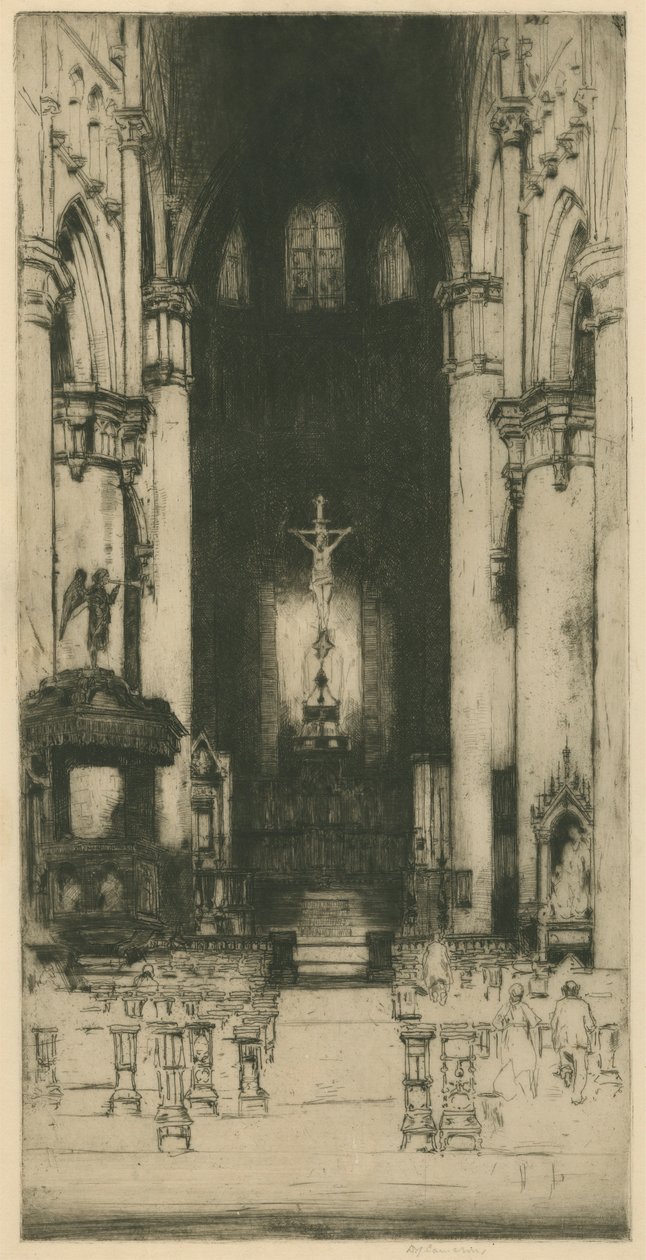 Notre Dame, Dinant by Sir David Young Cameron