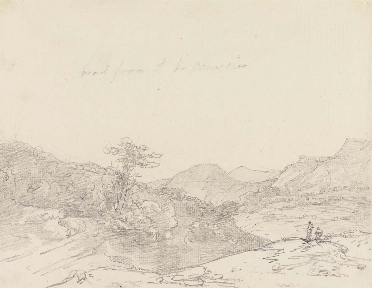 Between Llangollen and Oswestry by Sir George Howland Beaumont seventh Baronet