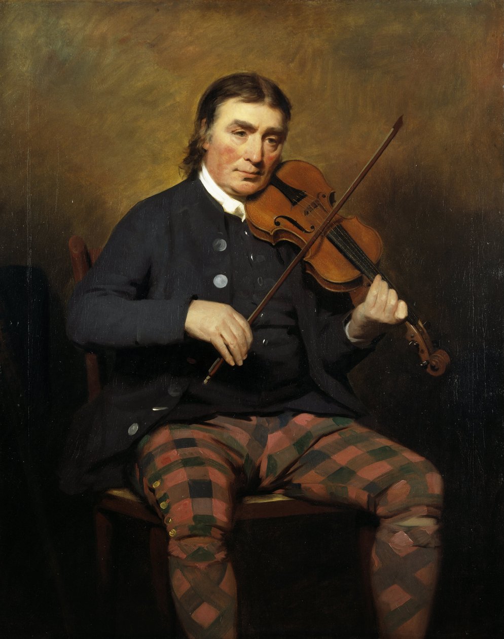 Portrait of the Violinist and Composer Niel Gow 1727-1807, 1787 by Sir Henry Raeburn