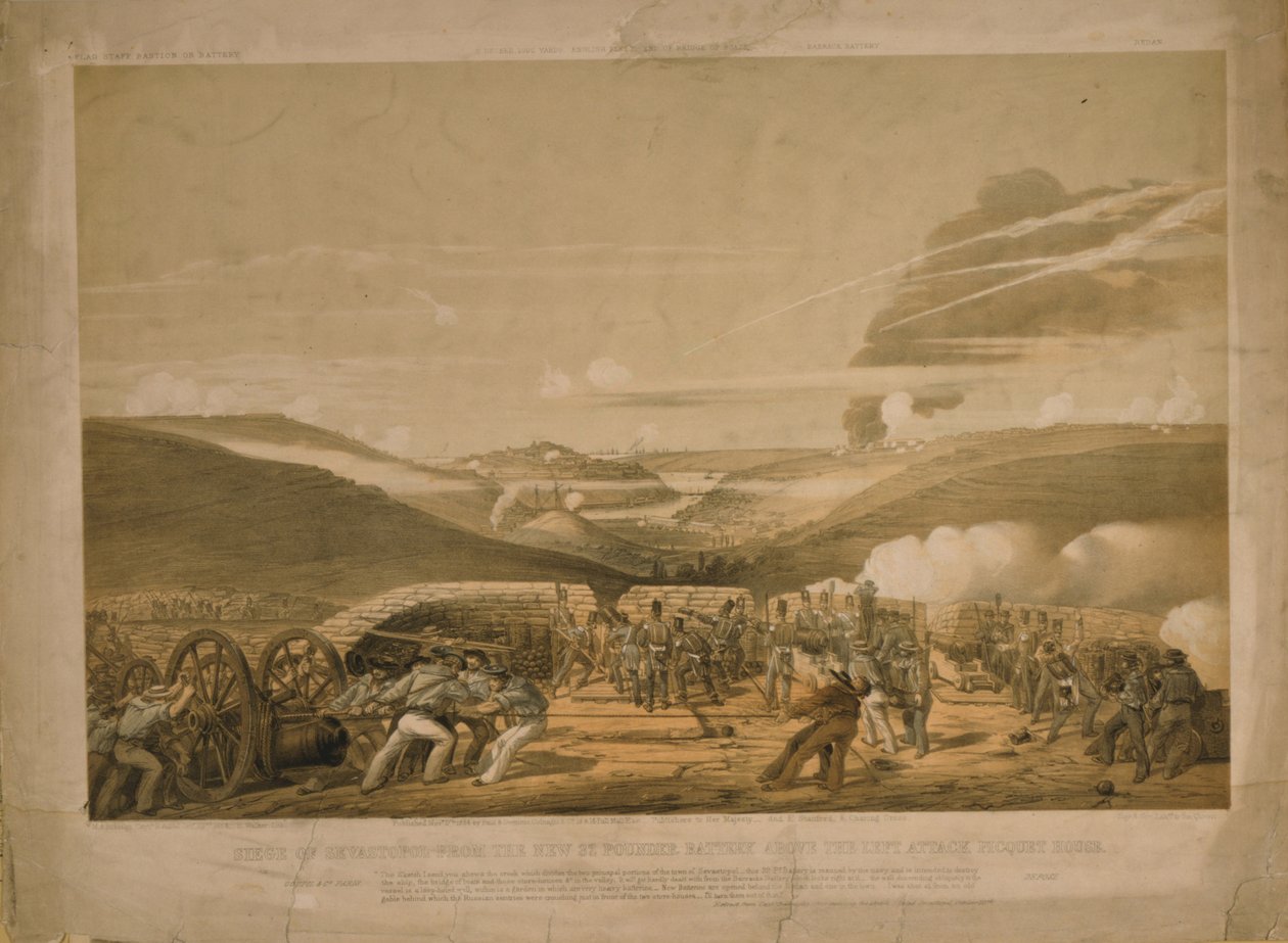 The Siege of Sevastopol, 1854 by Sir Michael Anthony Shrapnel Biddulph