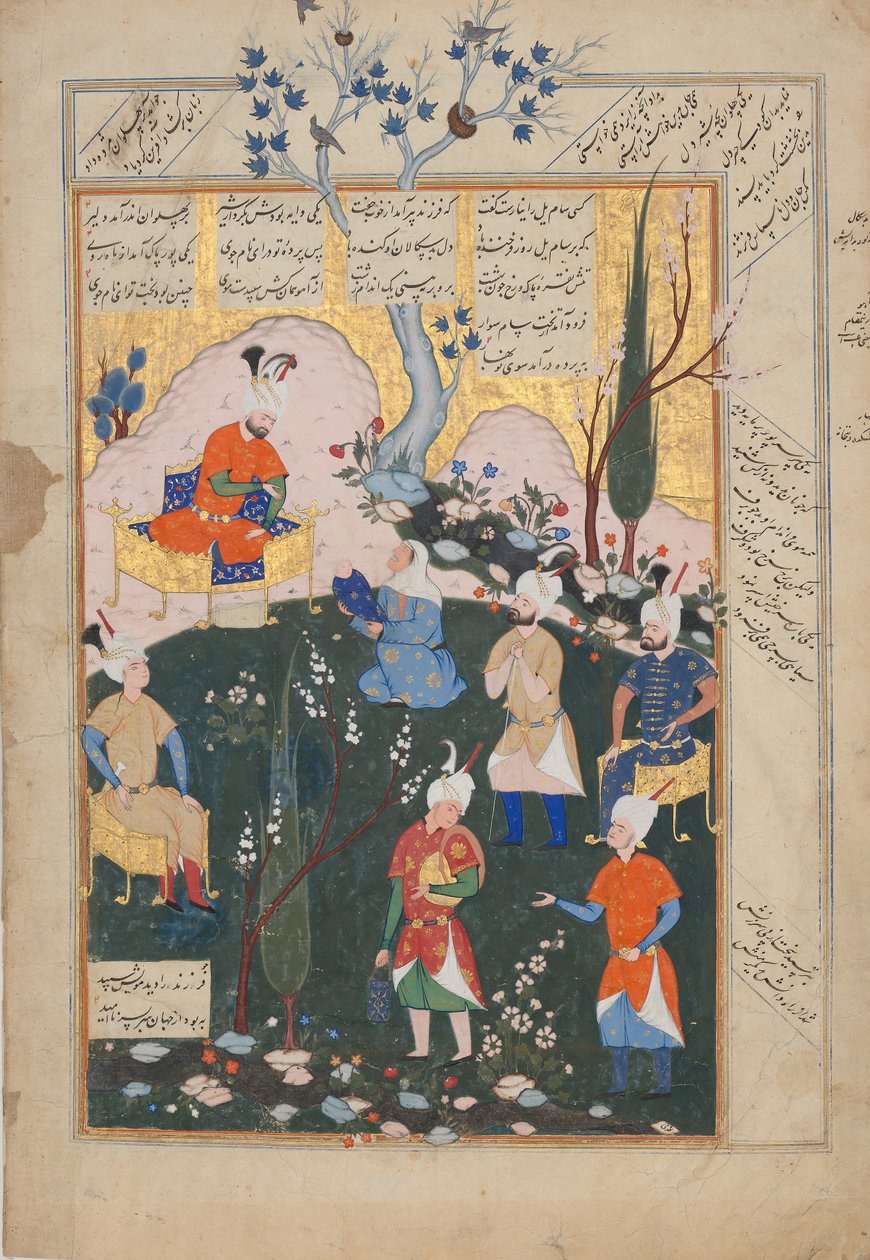 Birth of Zal, Folio from a Shahnama Book of Kings by Siyavush