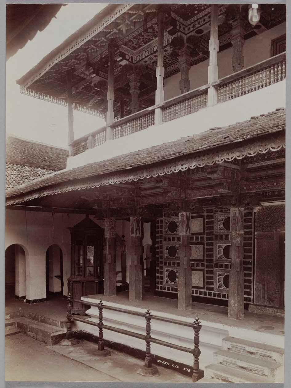 Buddhist Temple in Kandy, Ceylon by Skeen and Co.