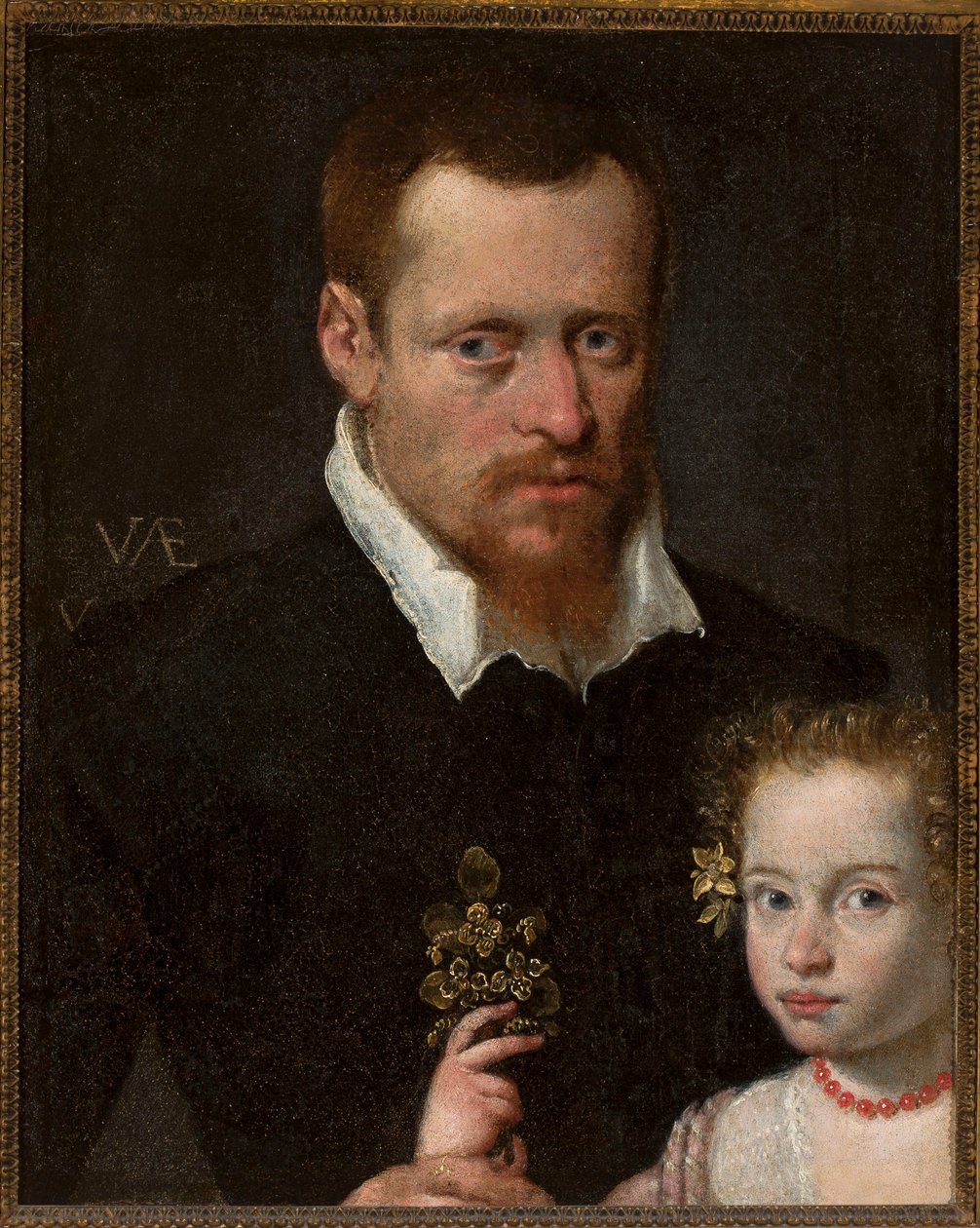 Portrait of a Man with His Daughter by Sofonisba Anguissola