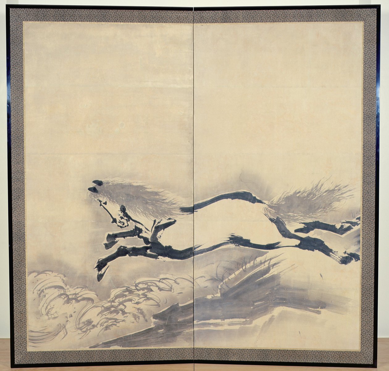 Horse Jumping, Japanese, Edo period, c.18th century by Soga Shohaku