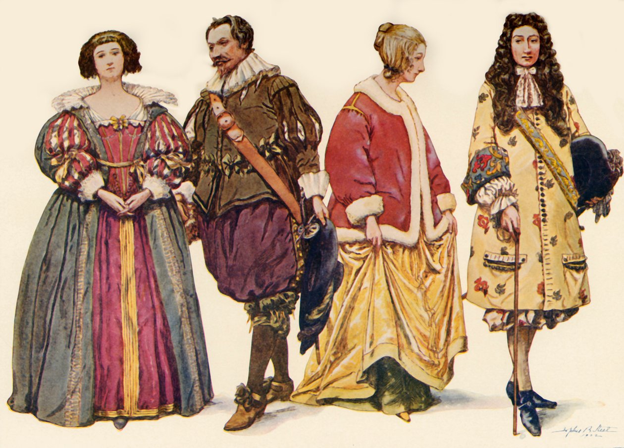 Clothing during the Reigns of Charles I and II, and James II, 1640-1686, 1903, 1937 by Sophie B. Steel