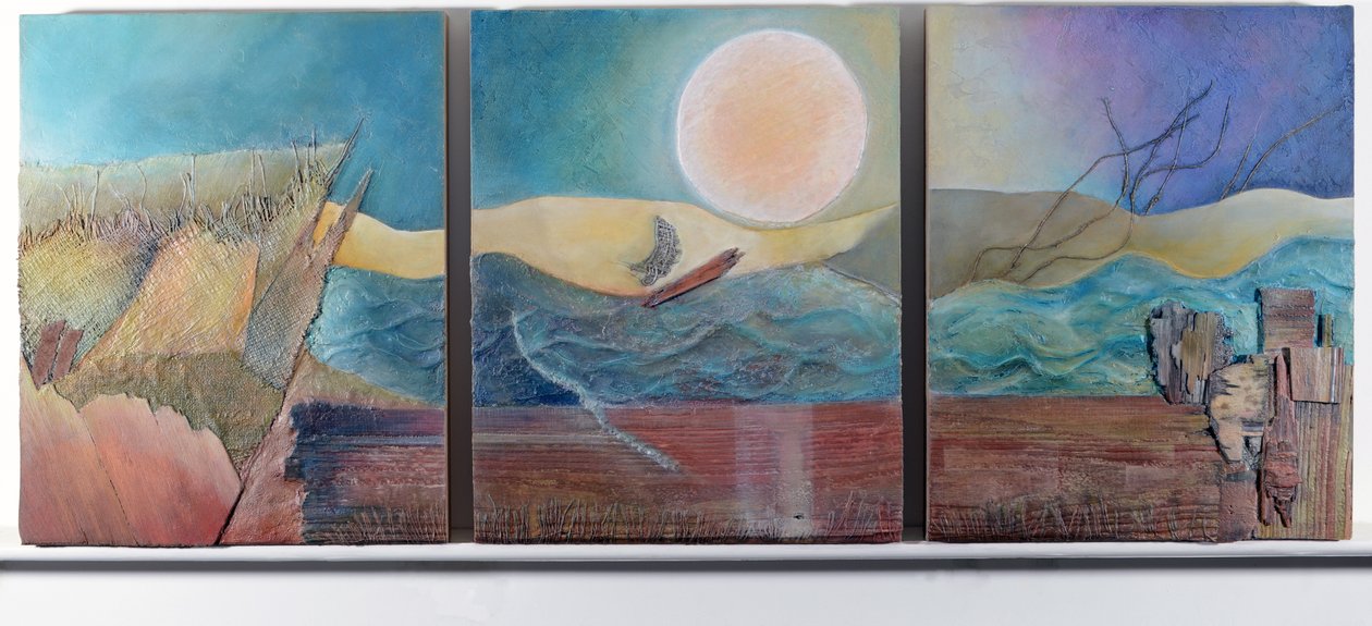 Triptych by Sophie Hacker: Premium art reproduction