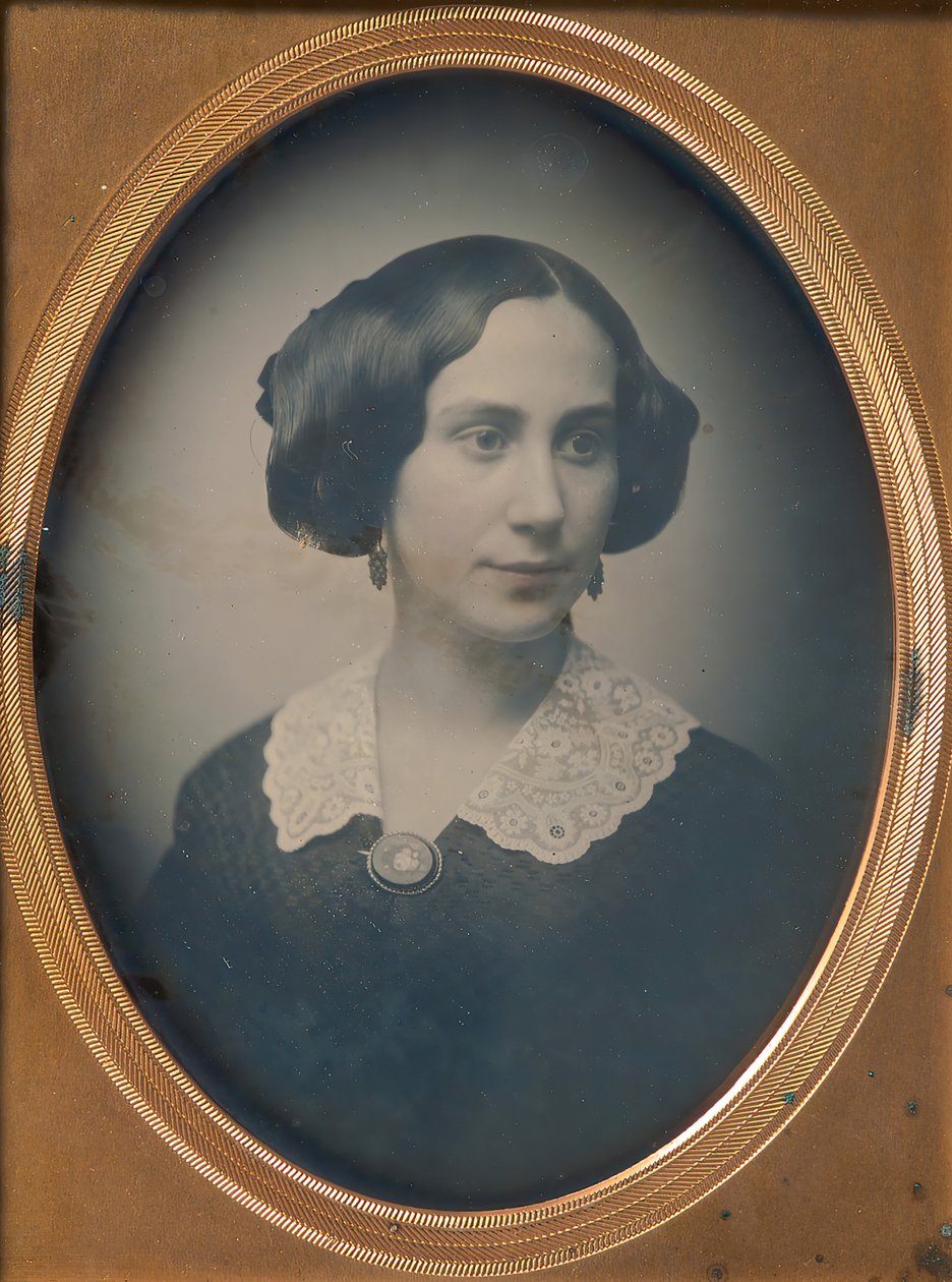 Young Woman Wearing Lace Collar and Brooch by Southworth and Hawes.