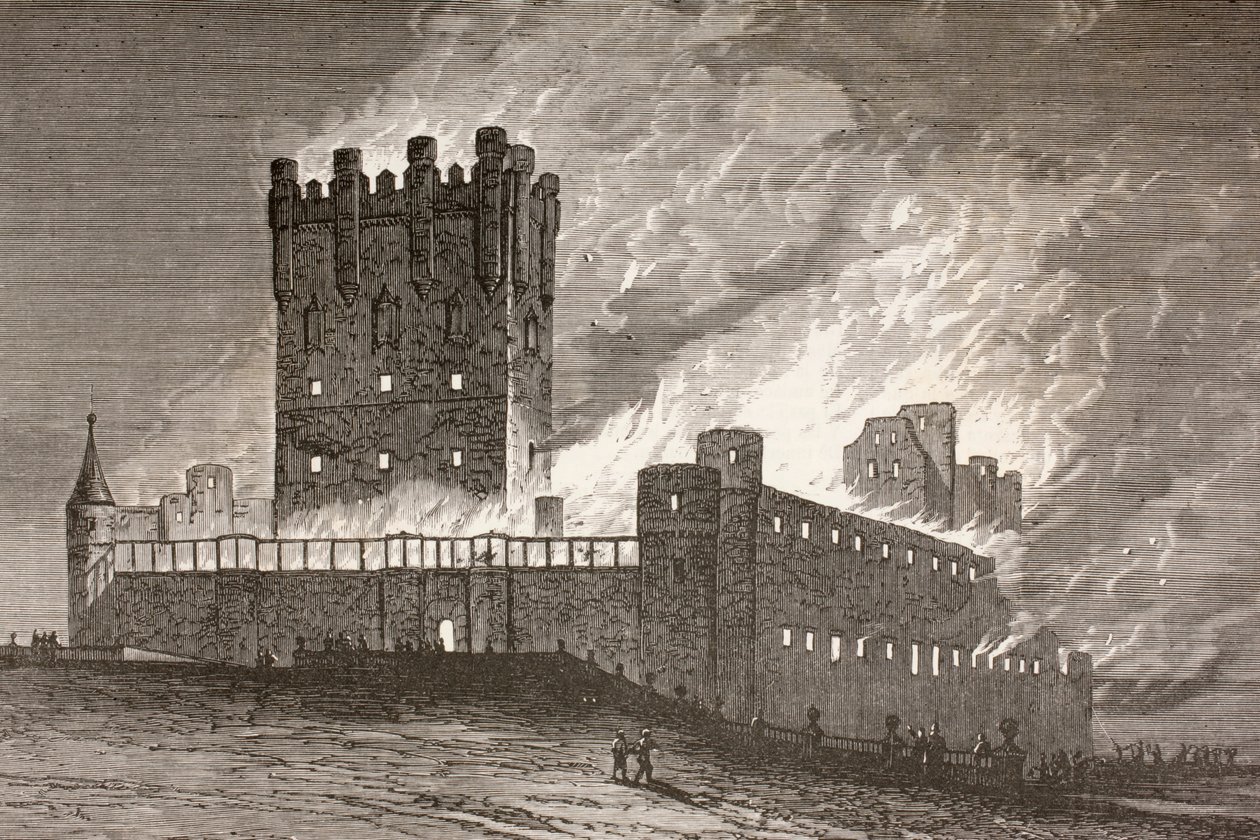Segovia, Spain: The Fire in the Alcazar on March 6, 1862, from 