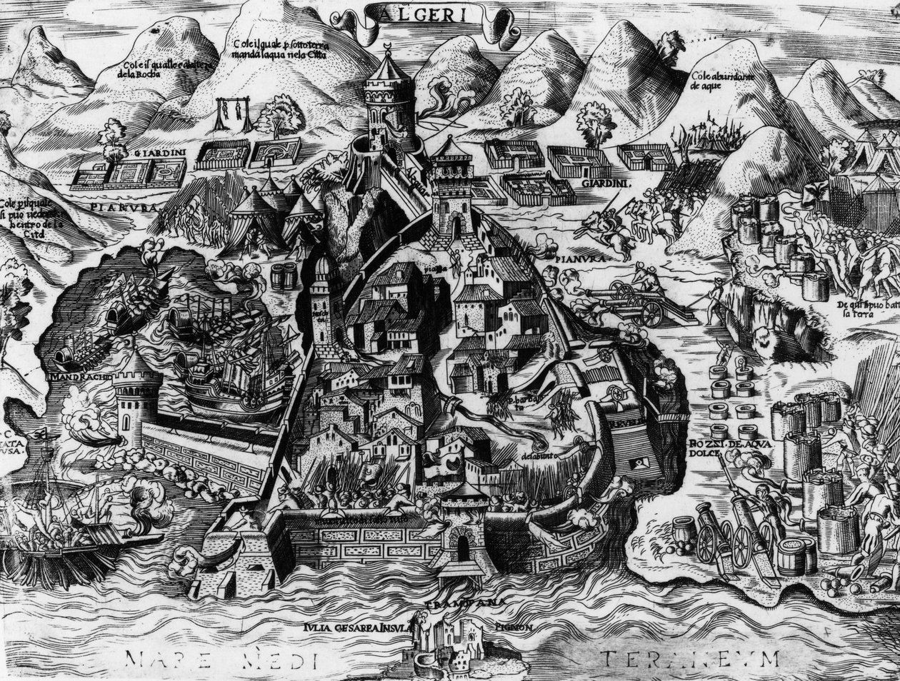 The Spanish Attempt to Capture Algiers, 1541 by Spanish School