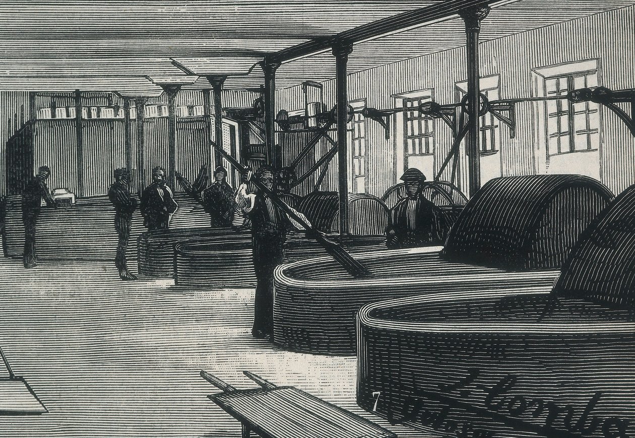 Economy (19th Century): Paper Factory in Spain 'La Guipuzcoana'
