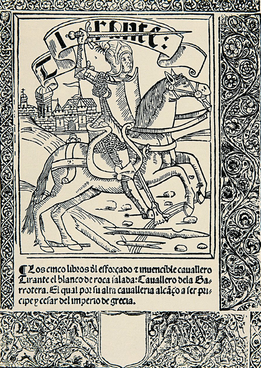 Knight on His Mount, Frontispiece of the Spanish Work 