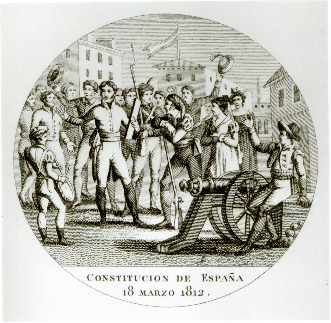 Proclamation of the Liberal Constitution of 18th March 1812, by the ...