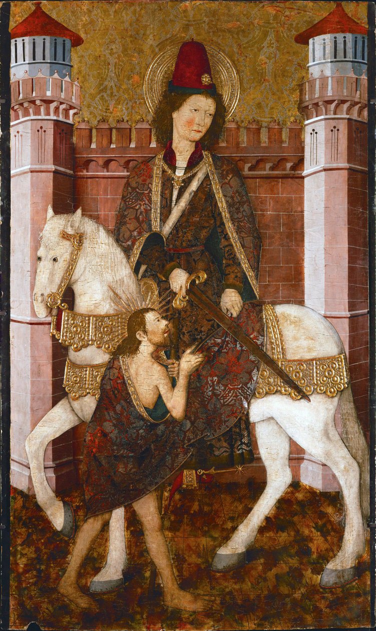 Saint Martin of Tours and the Beggar by Spanish School