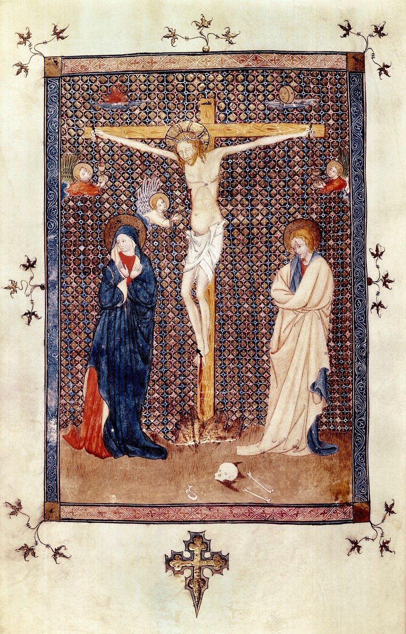 Scene of the crucifixion by Spanish School