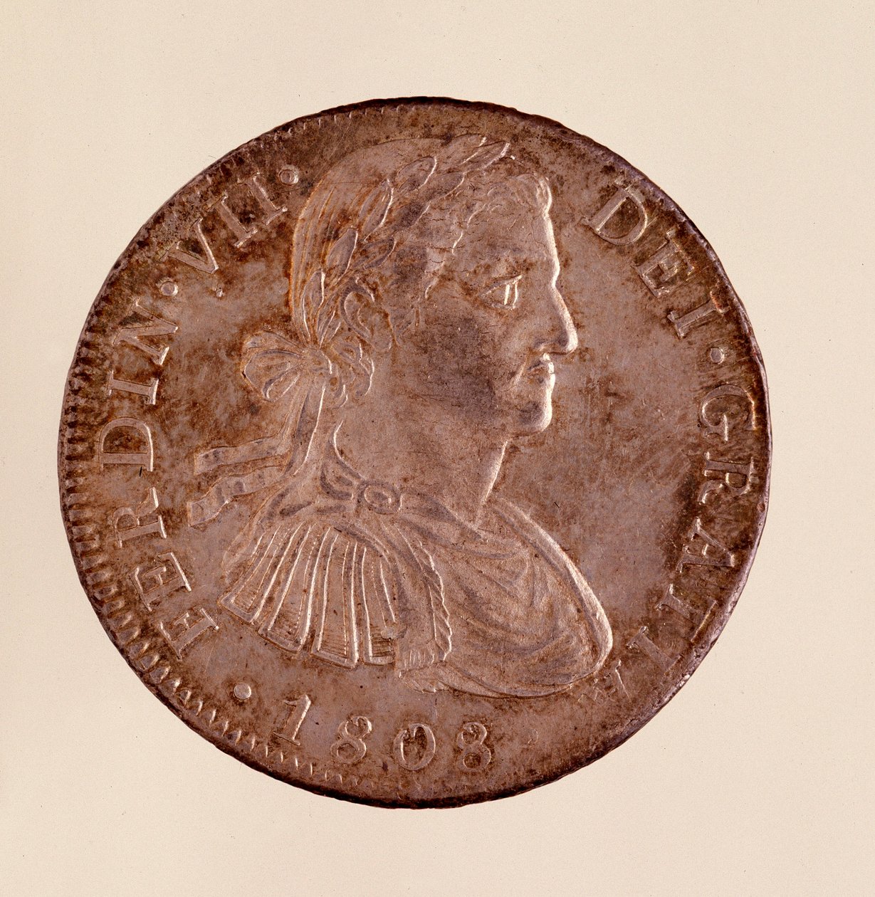Silver Coin from Spain: Reign of Ferdinand VII by Spanish School