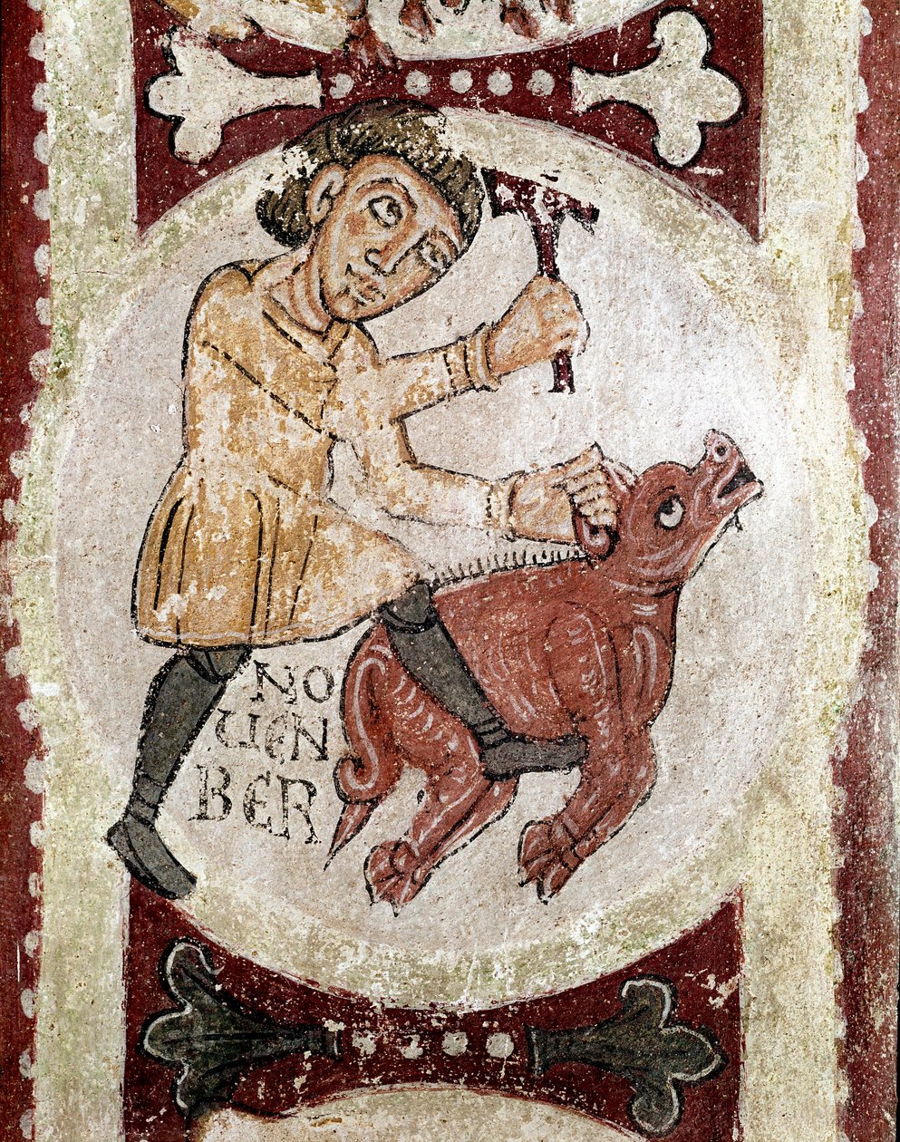 The Cycle of the Months: November (Pig Slaughtered) (detail) by Spanish School