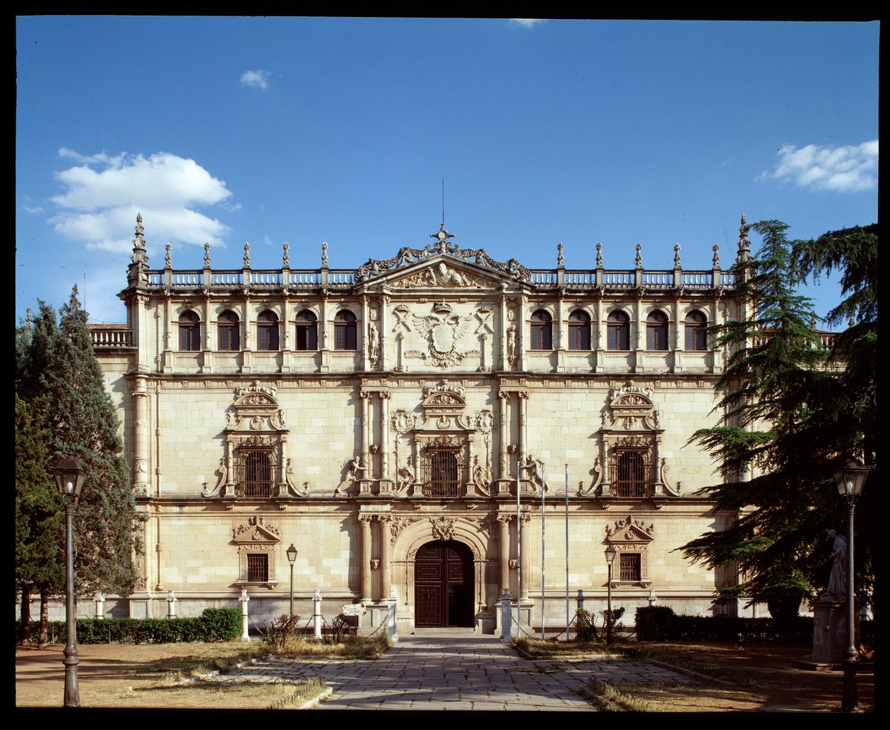 View of the Plateresque Facade of the Old Alcala University by Spanish School