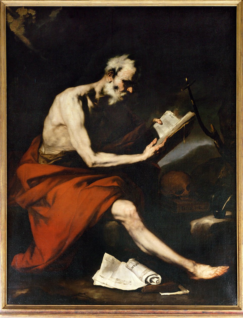 Workshop of Jusepe de Ribera: Saint Jerome Reading
