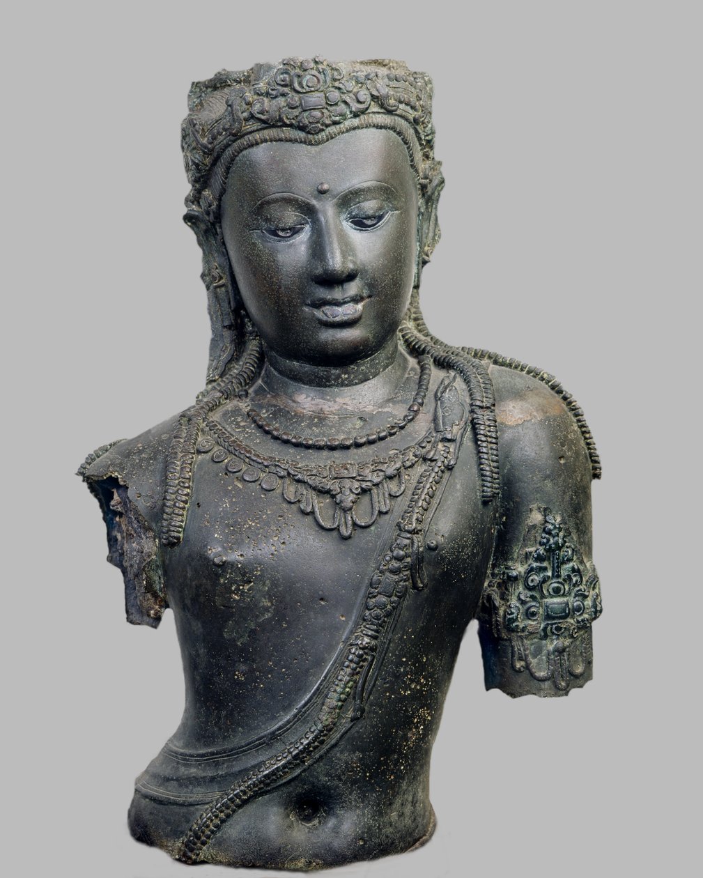 Life size image of Bodhisattva Padmapani, from Chaiya, Thailand, 775 AD by Srivijaya