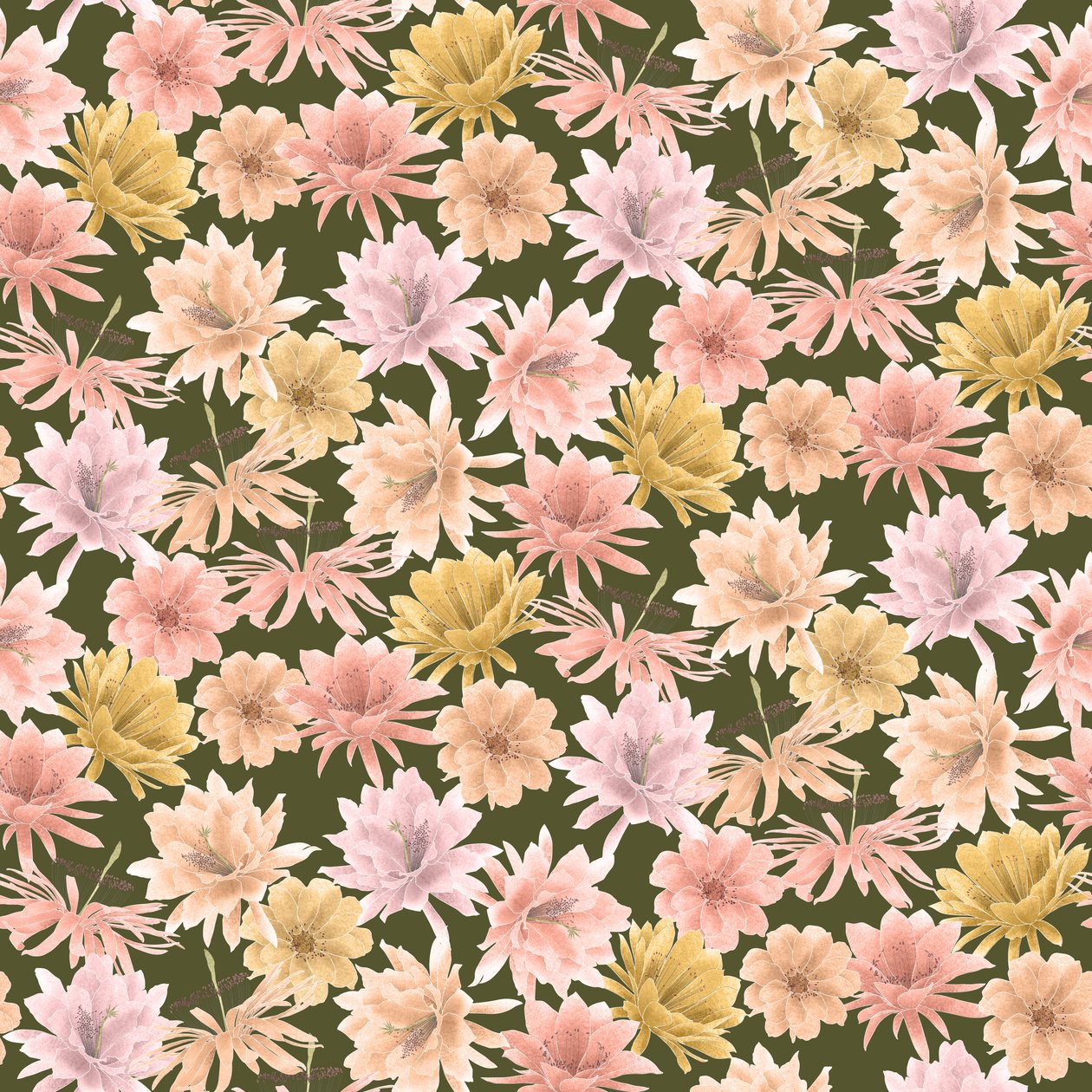 Mojave Desert Blooms Pattern, 2021 by Stacy Hsu