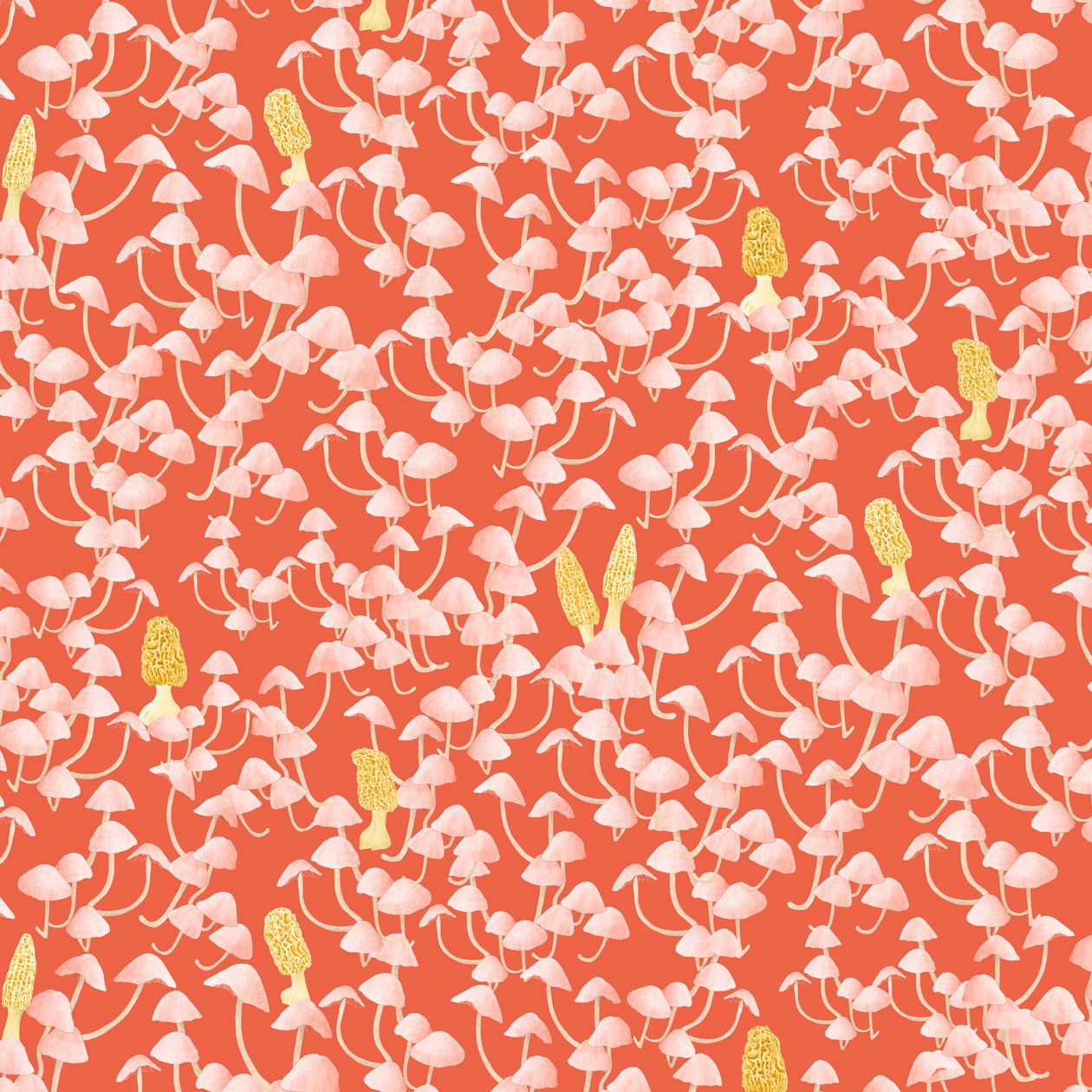 Mushroom Pattern Colorway 1, 2022 by Stacy Hsu