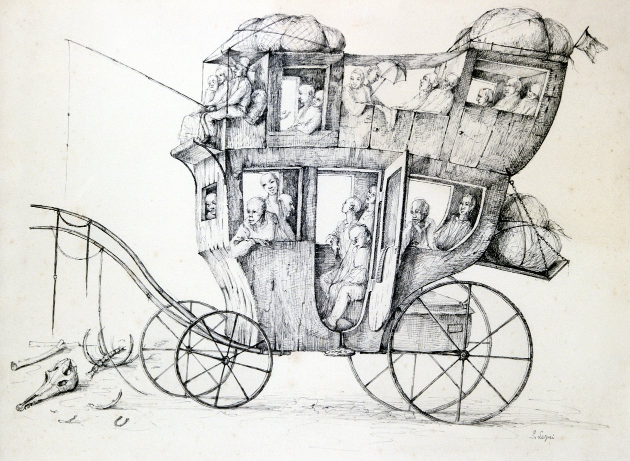 Diligence, c1850-1890 by Stanislas Lepine