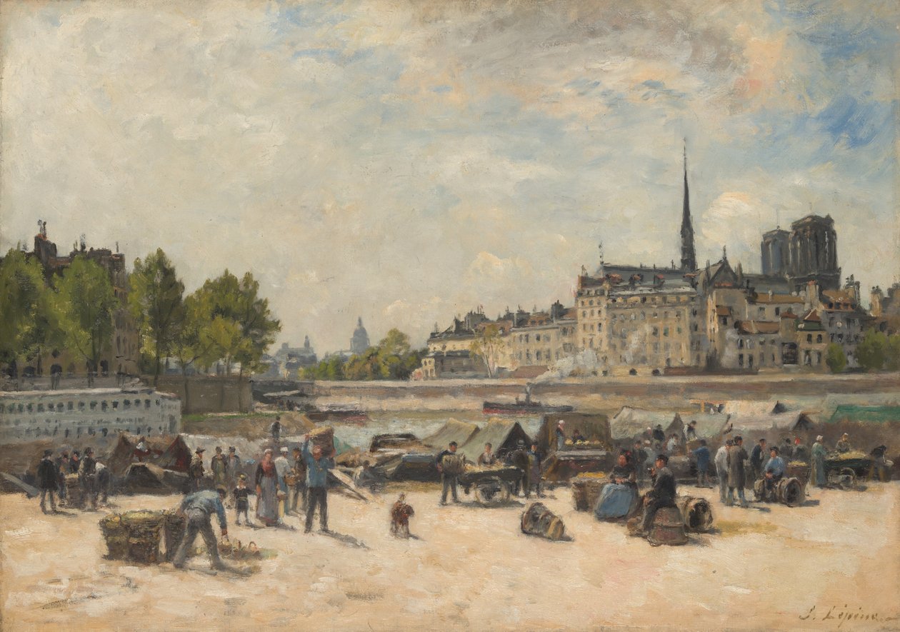 The Apple Market by Stanislas Lepine