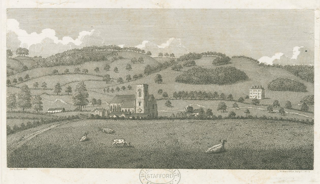 Wolseley - Colwich Church and Oakedge House by Stebbing Shaw
