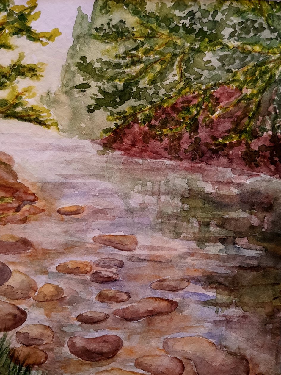 In the Forest - Stream by Steegs-Art Karin