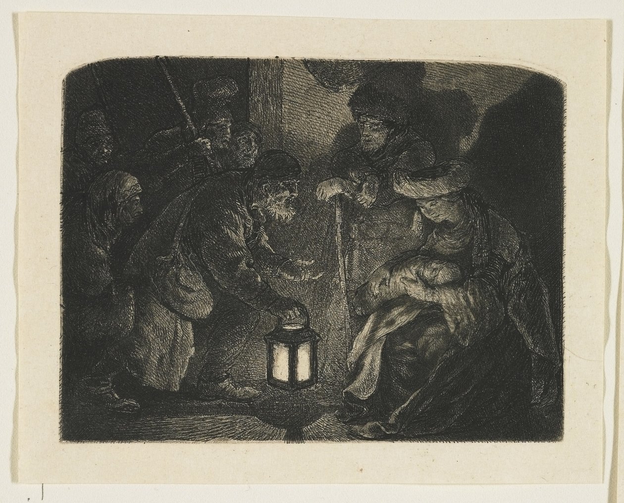 Adoration of the Shepherds by Stefan Juliusz Norblin de la Gourdaine