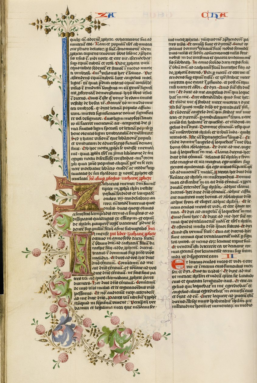 Decorated Initial Z; Decorated Initial I by Stefan Lochner