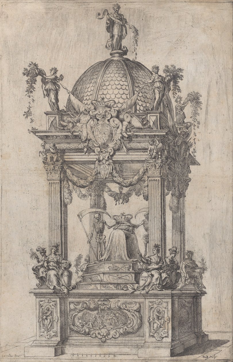 The Catafalque of Philip IV of Spain by Stefano Camogli