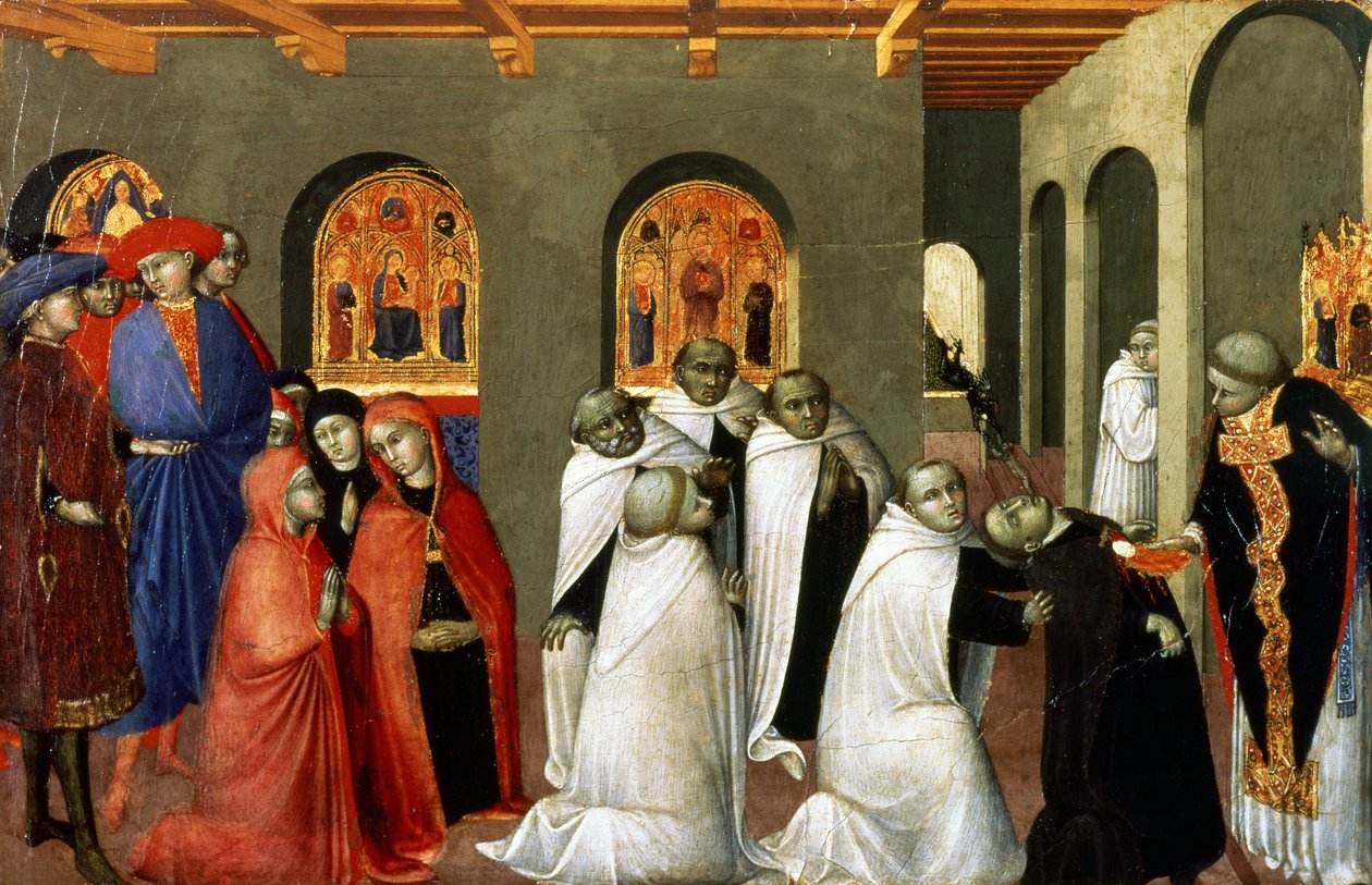 The Miracle of the Holy Sacrament, from the Predella of the Altar of the Holy Eucharist, 1423 by Stefano Sassetta