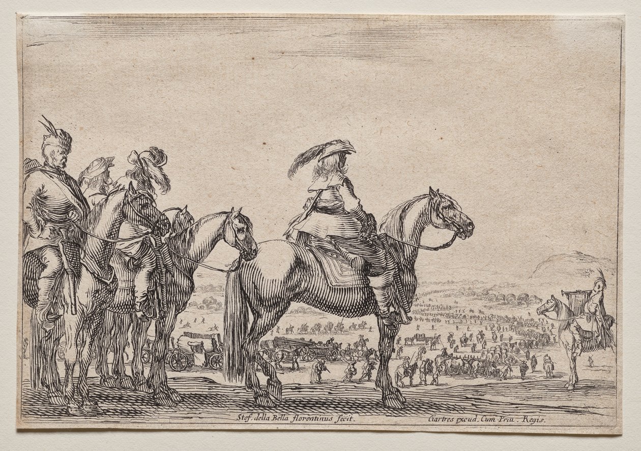 An Enemy on the March by Stefano della Bella
