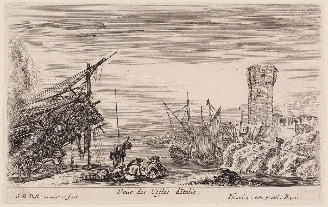 Views of Seaports: View of Italian Coasts by Stefano della Bella
