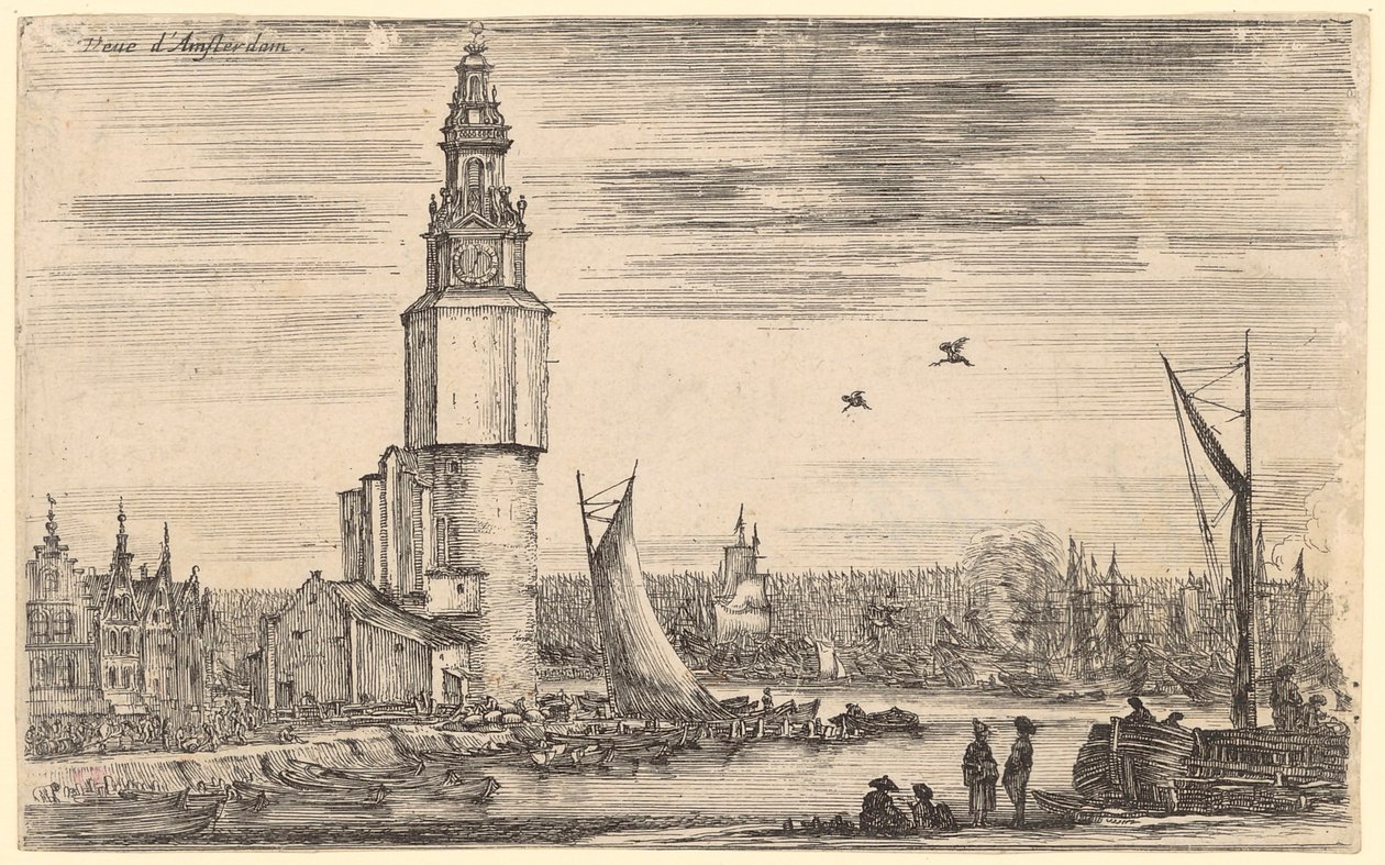 View of Amsterdam by Stefano della Bella