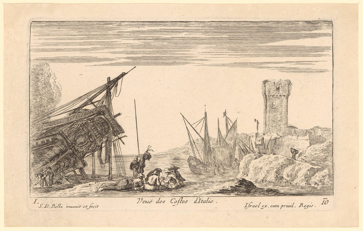 View of the Italian Coast by Stefano della Bella