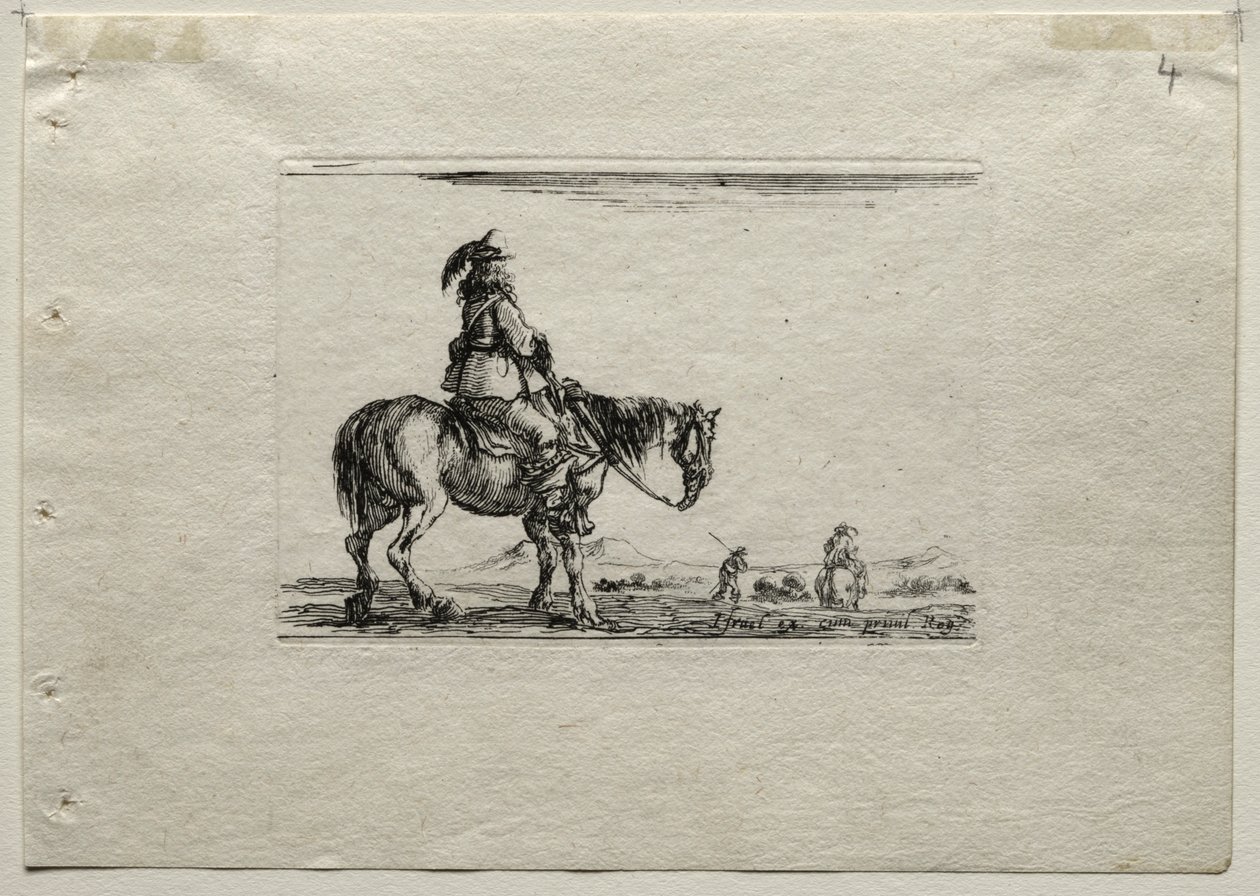 Caprices: Mounted Cavalier by Stefano della Bella